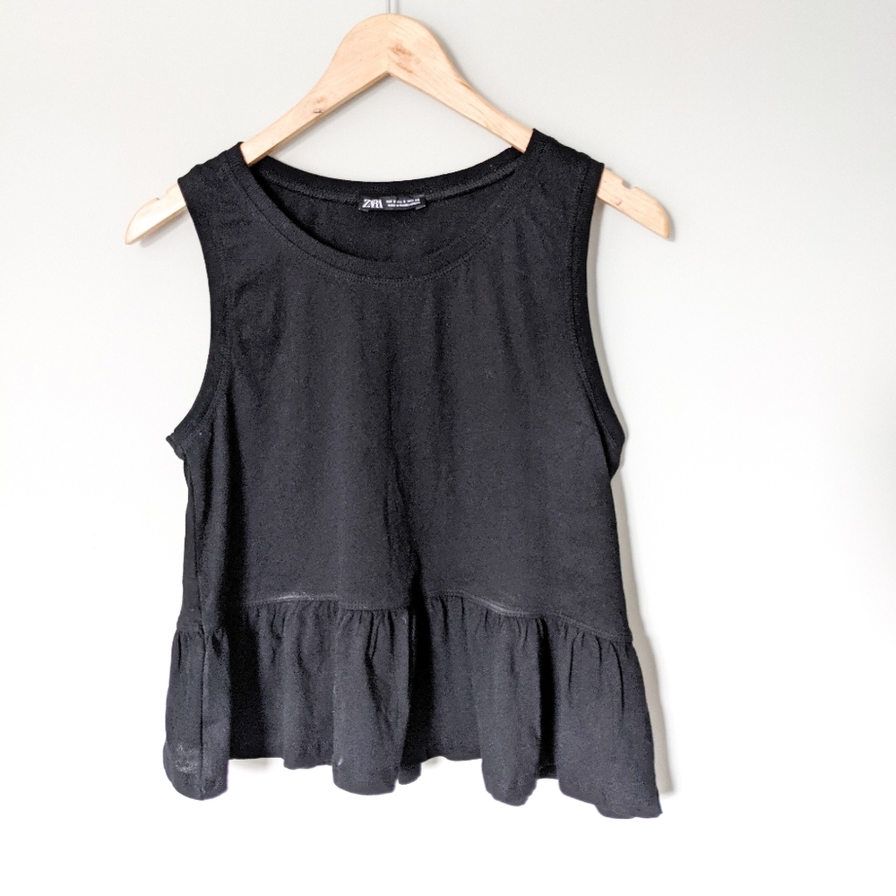 Zara Ruffle Crop Tank
